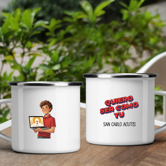 Enamel Mug for Kids — Inspired by Saint Carlo Acutis