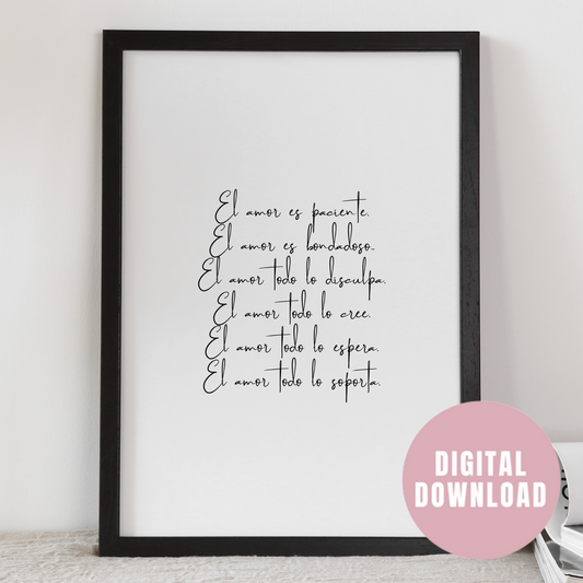 EL AMOR ES PACIENTE - 1 CORINTIOS 13