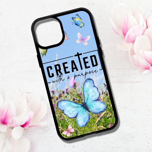 "Created with a Purpose". Iphone Case