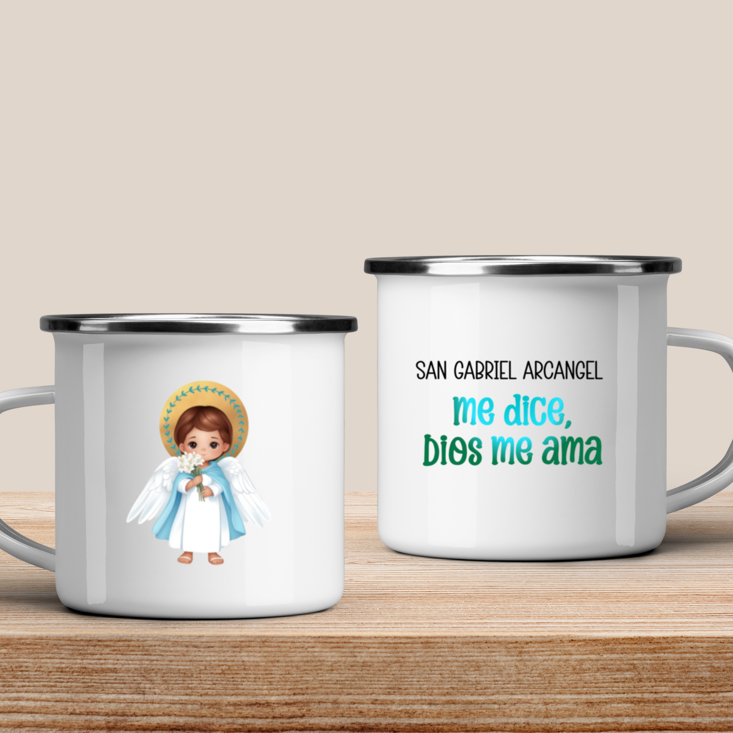 Archangels Enamel Mugs
