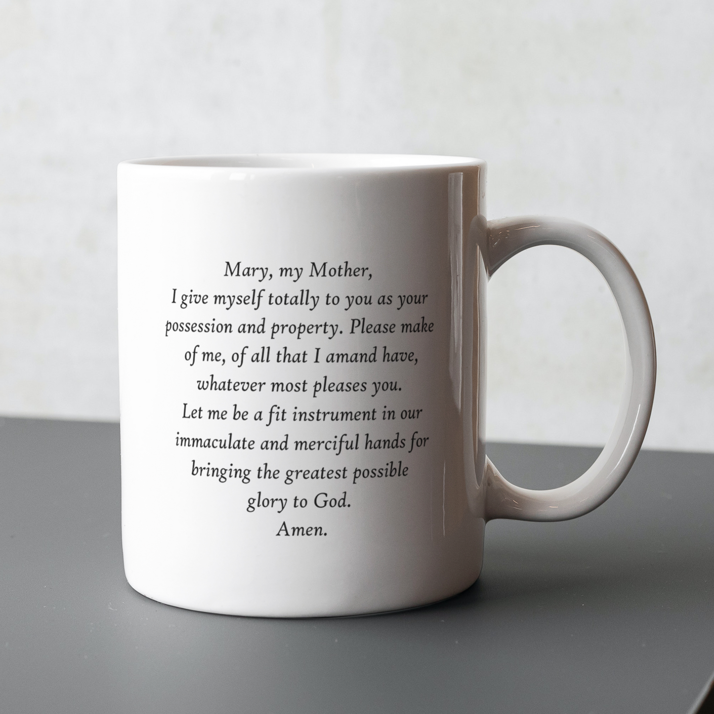 VIRGIN MARY MUG - BLACK